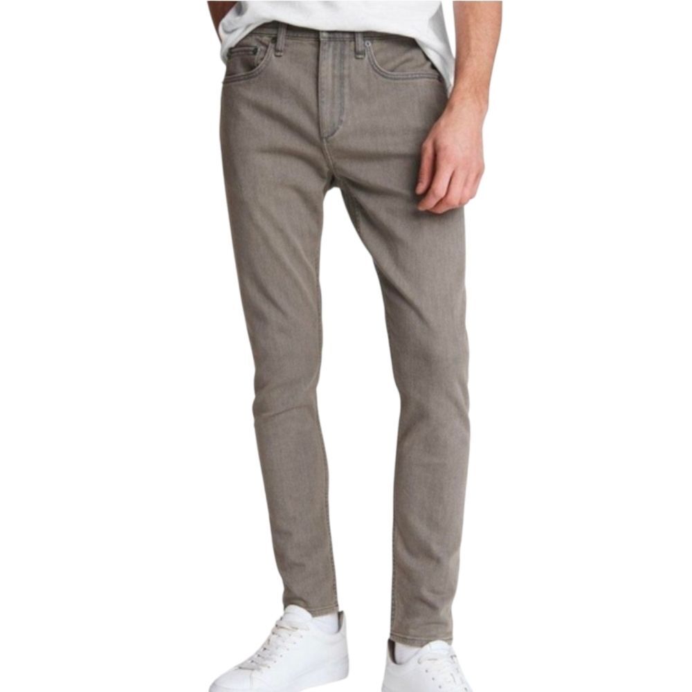 Rag & Bone Men's Fit 1 Extra Slim Gray Denim Jeans Size 38
